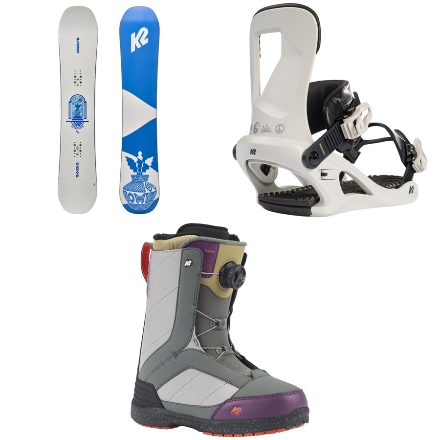 K2 Extravision Snowboard + Bedford Snowboard Bindings + Haven Snowboard Boots - Women's 2025