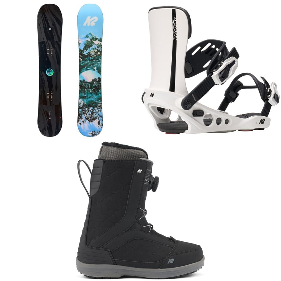 K2 Extravision Snowboard + Meridian Snowboard Bindings + Haven Snowboard Boots - Women's 2026