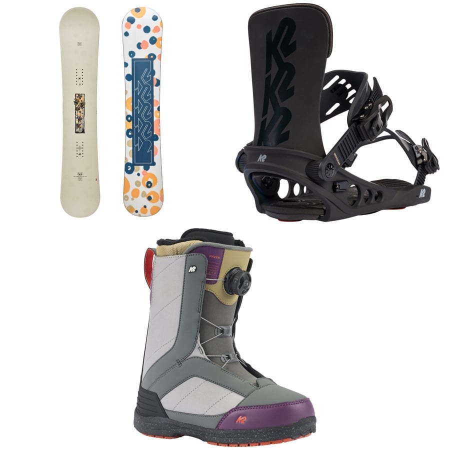 K2 First Lite Snowboard + Meridian Snowboard Bindings + Haven Snowboard Boots - Women's