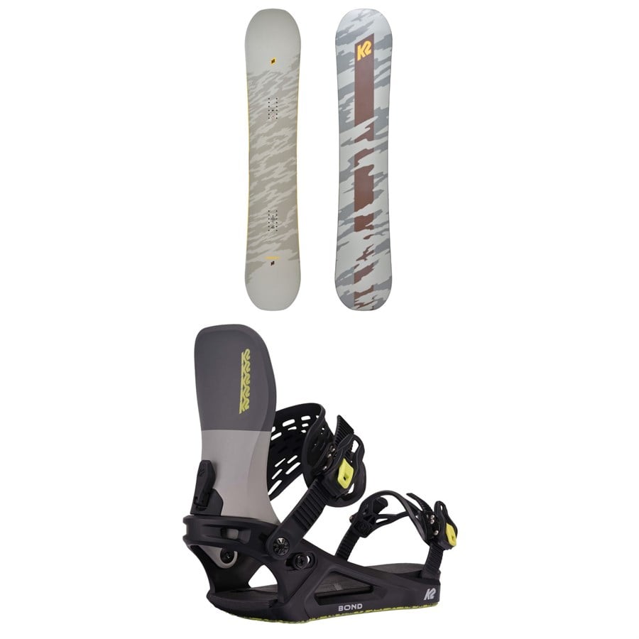 K2 Gateway Pop Snowboard + Bond Snowboard Bindings 2025