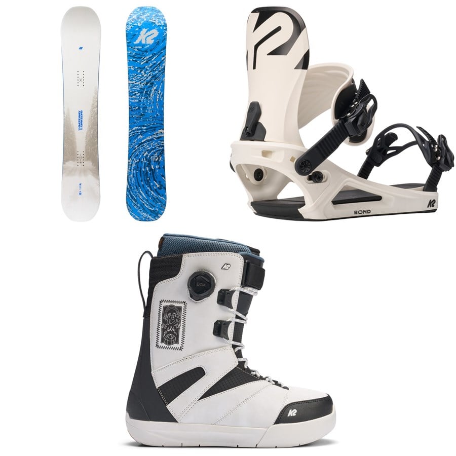 K2 Gateway Pop Snowboard + Bond Snowboard Bindings + Overdraft Snowboard Boots 2026