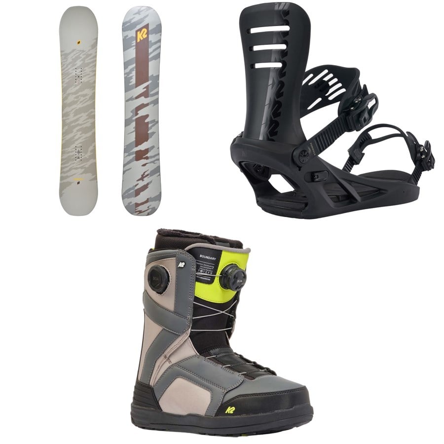 K2 Gateway Pop Snowboard + Formula Snowboard Bindings + Boundary Snowboard Boots 2025