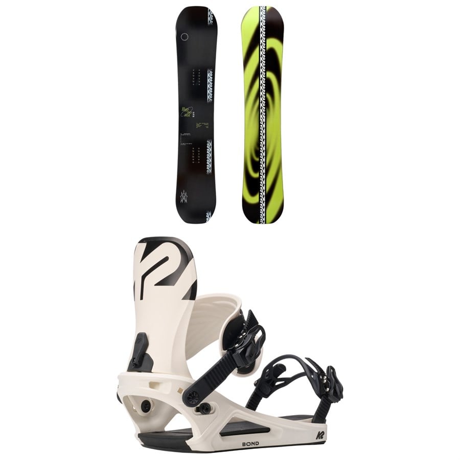 K2 Hypnotist Snowboard + Bond Snowboard Bindings 2026