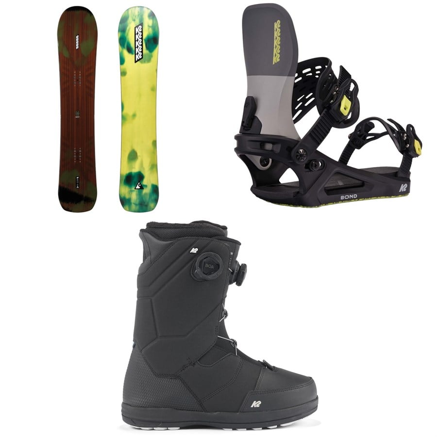 K2 Instrument Snowboard + Bond Snowboard Bindings + Maysis Snowboard Boots 2025