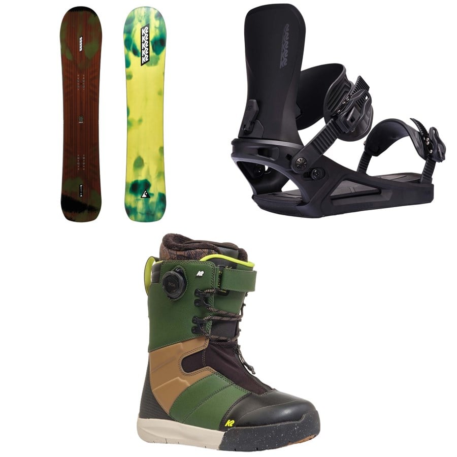 K2 Instrument Snowboard + Program Snowboard Bindings + Evasion Snowboard Boots 2025