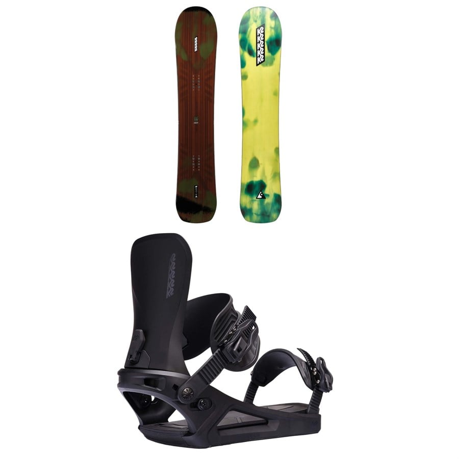 K2 Instrument Snowboard + Program Snowboard Bindings 2025