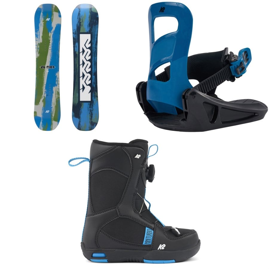 K2 Lil Mini Snowboard + Mini Turbo Snowboard Bindings + Mini Turbo Snowboard Boots - Kids' 2026