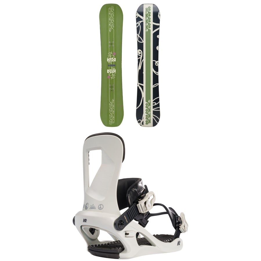 K2 Lime Lite Snowboard + Bedford Snowboard Bindings - Women's