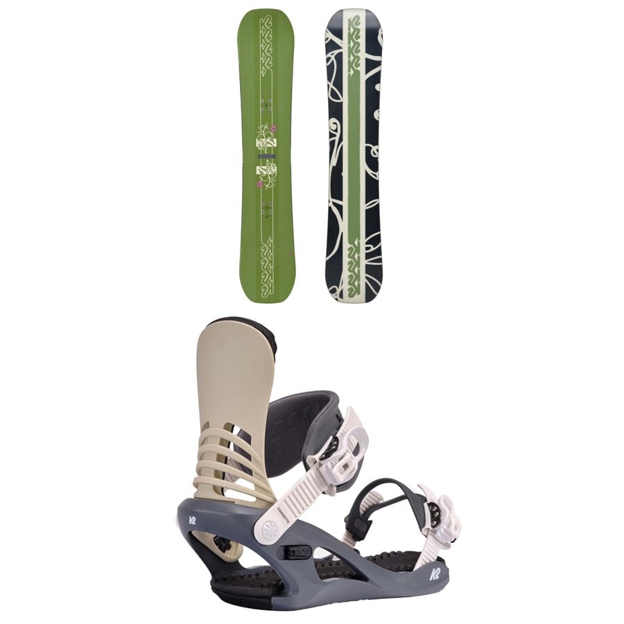 K2 Lime Lite Snowboard + Cassette Snowboard Bindings - Women's 2025