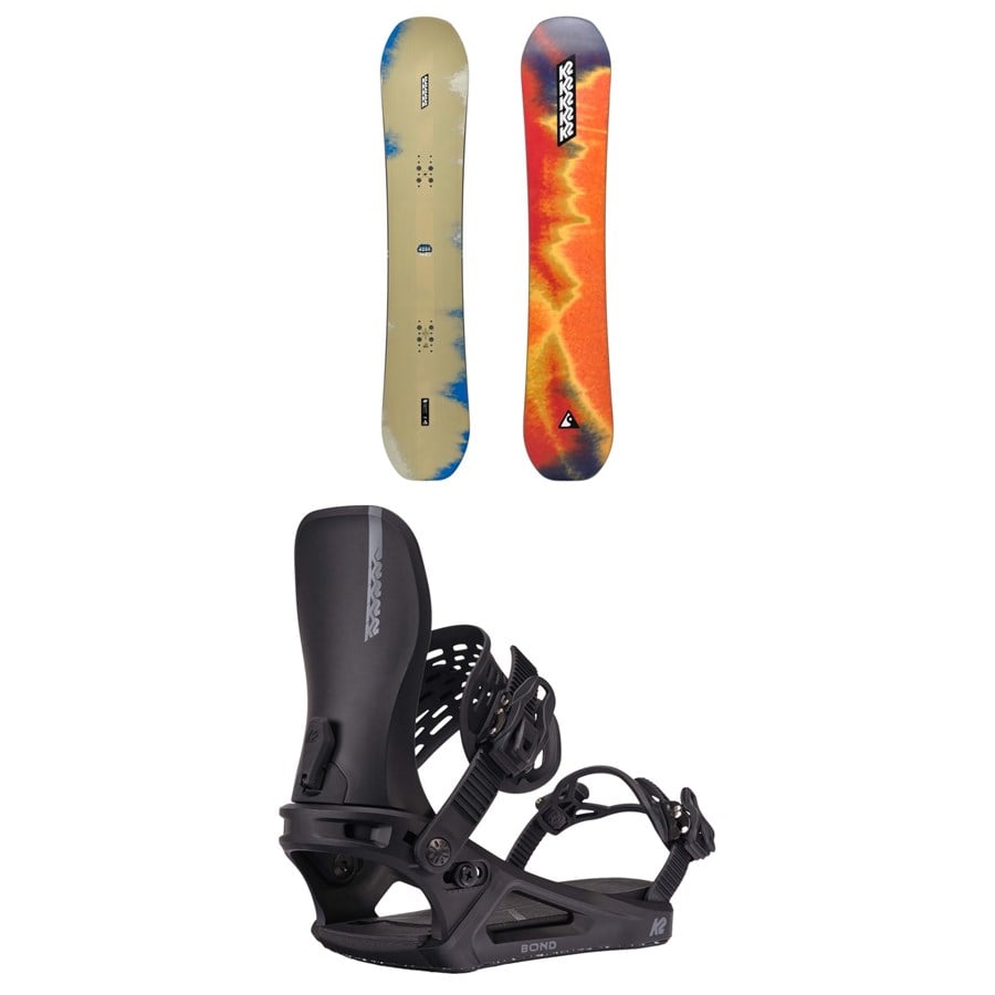 K2 Manifest Snowboard + Bond Snowboard Bindings 2025
