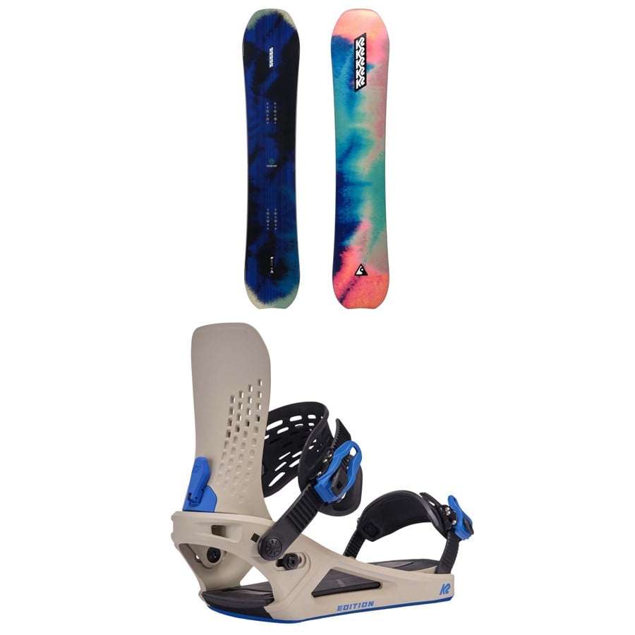 K2 Passport Snowboard + Edition Snowboard Bindings 2025