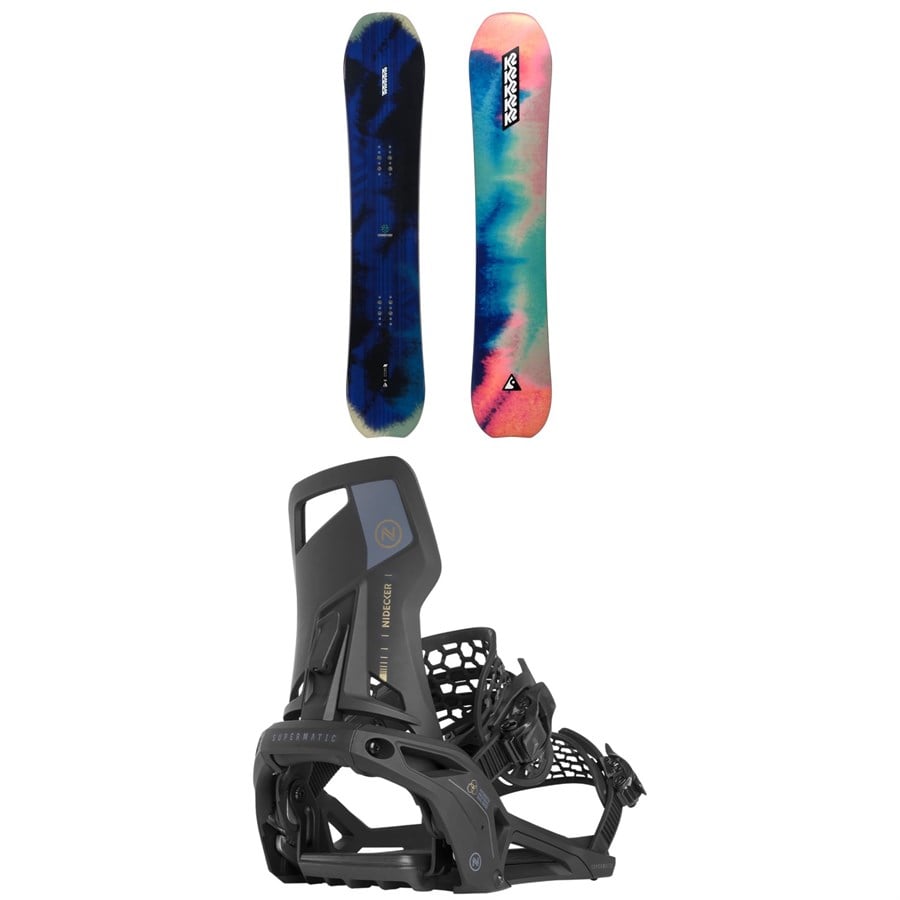 K2 Passport Snowboard + Nidecker Supermatic Snowboard Bindings 2025