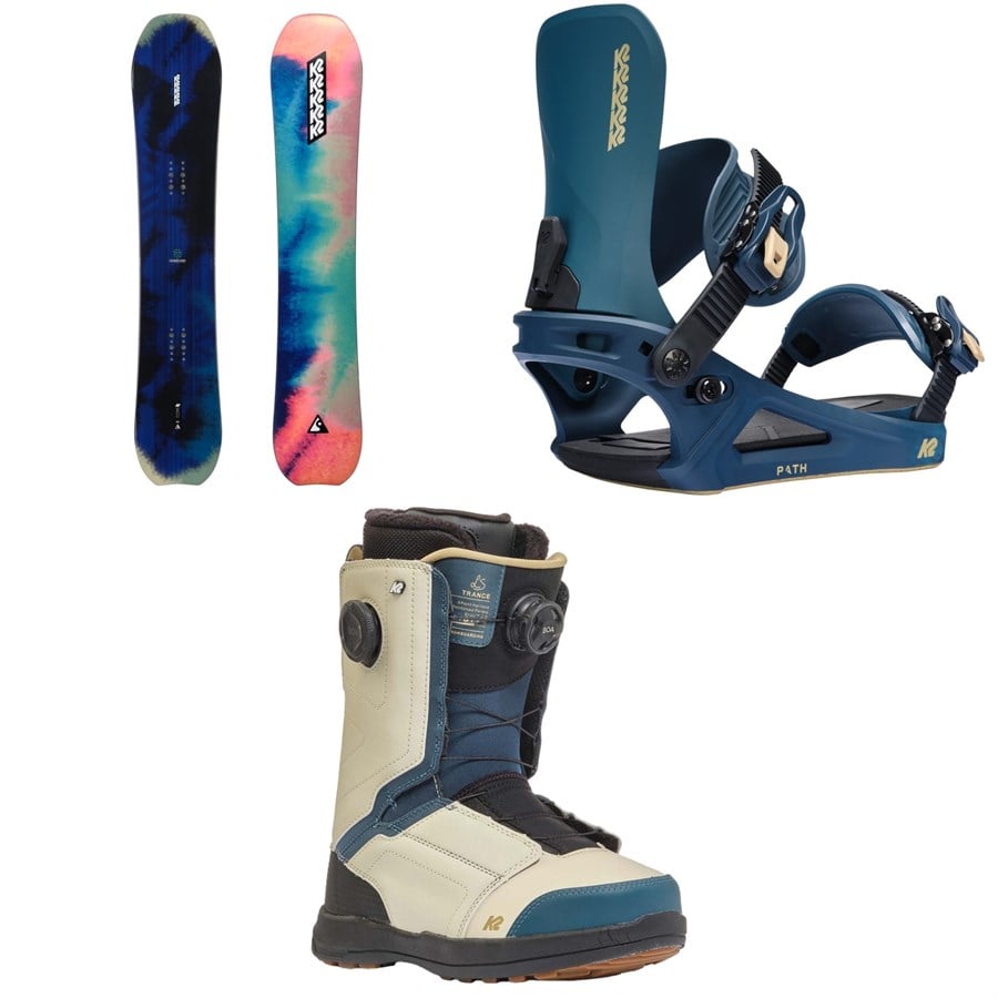 K2 Passport Snowboard + Path Snowboard Bindings + Trance Snowboard Boots - Women's 2025