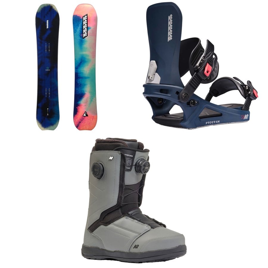 K2 Passport Snowboard + Program Snowboard Bindings + Hanford Snowboard Boots 2025