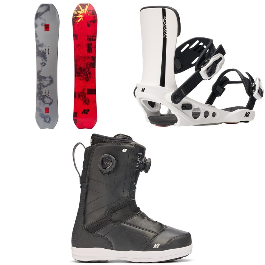 K2 Sky Pilot Snowboard + Meridian Snowboard Bindings + Trance Snowboard Boots - Women's 2026