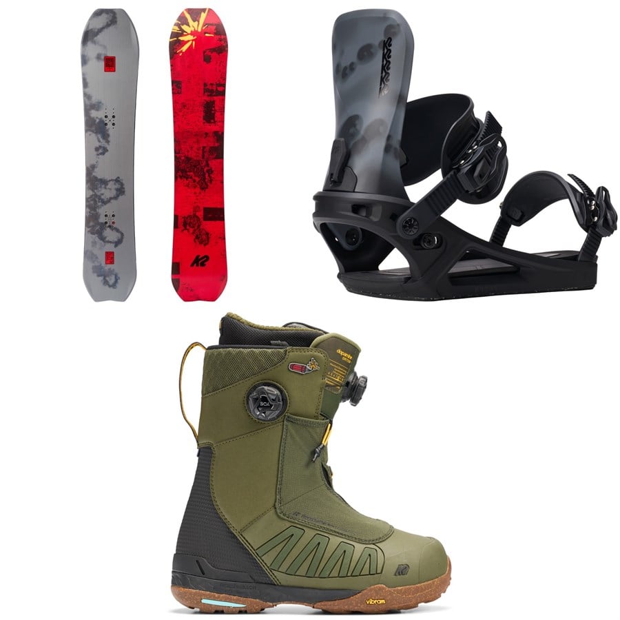 K2 Sky Pilot Snowboard + Program Snowboard Bindings + Orton Snowboard Boots 2026
