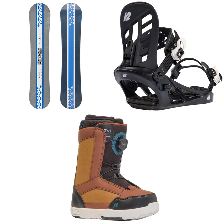 K2 Vandal Snowboard + You+H Snowboard Bindings + You+H Snowboard Boots - Kids' 2025