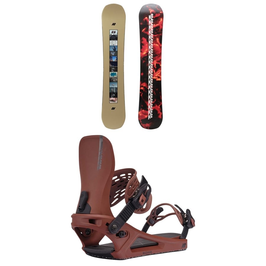 K2 World Peace Snowboard + Bond Snowboard Bindings 2025