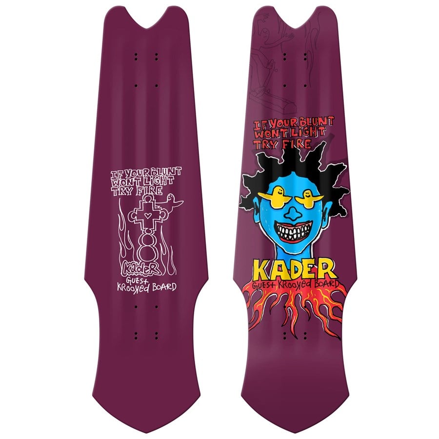 Krooked Kader Guest Tri-Plane 9.75 Skateboard Deck