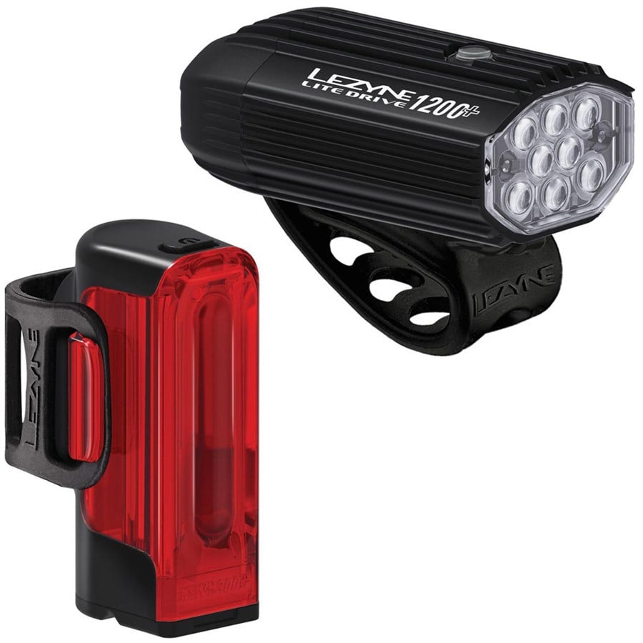 Lezyne Lite Drive 1200+ / Strip Drive Pro 400+ Bike Light Set