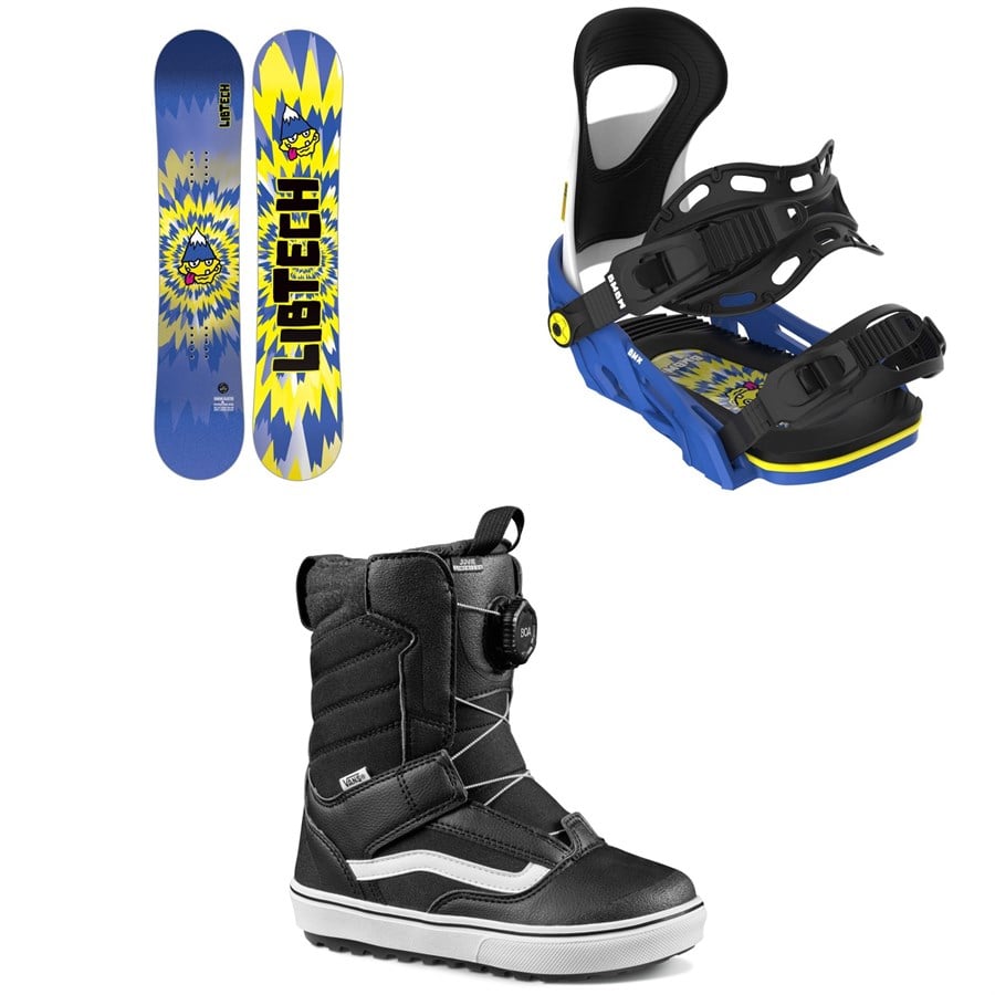 Lib Tech Banana Blaster BTX Snowboard + Bent Metal BMX Snowboard Bindings + Vans Juvie Linerless Snowboard Boots - Kids' 2026