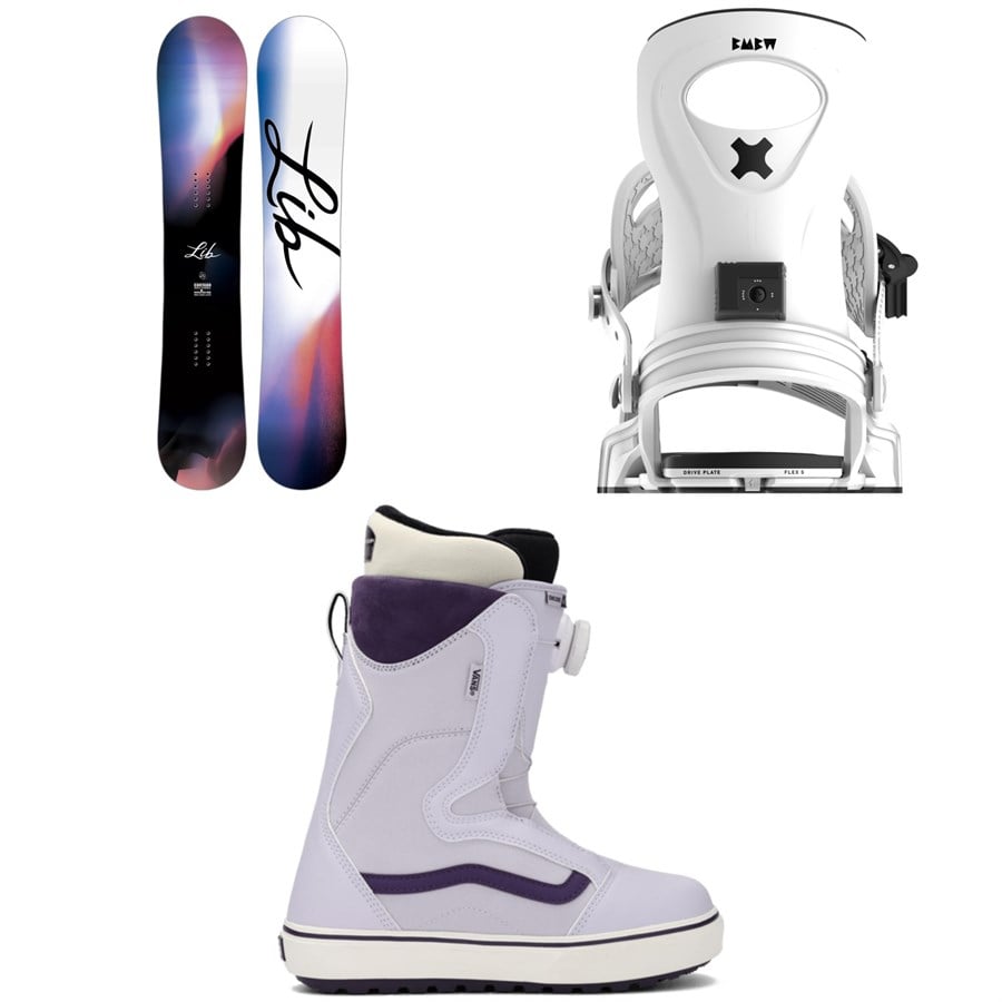 Lib Tech Cortado C2 Snowboard + Bent Metal Metta Snowboard Bindings + Vans Encore OG Snowboard Boots - Women's 2026