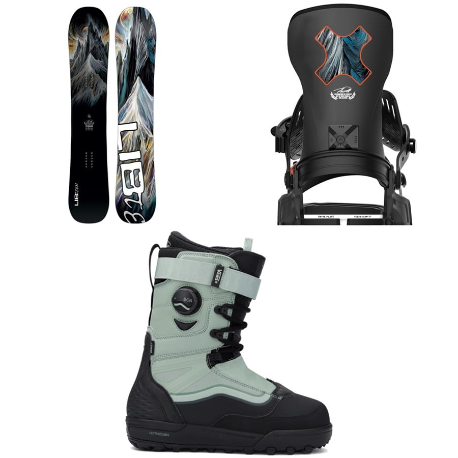 Lib Tech Dynamo C3 Snowboard + Bent Metal Transfer Snowboard Bindings + Vans Infuse Snowboard Boots 2026