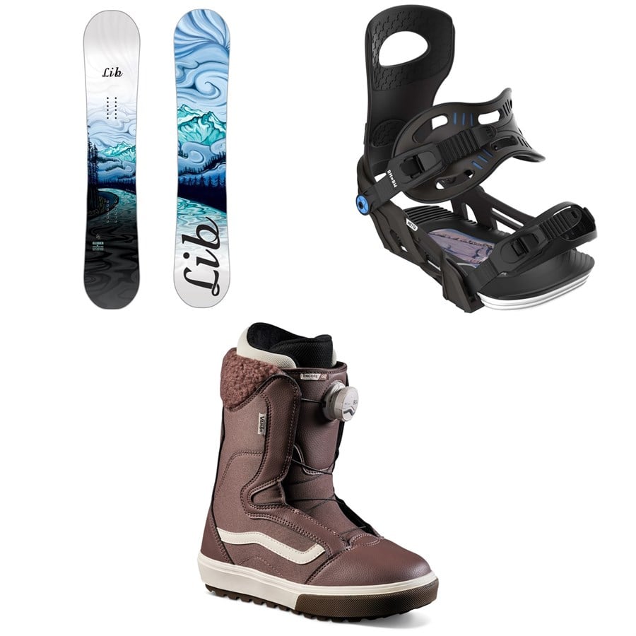 Lib Tech Glider BTX Snowboard + Bent Metal Metta Snowboard Bindings + Vans Encore OG Snowboard Boots - Women's 2025