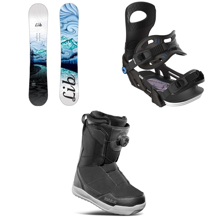Lib Tech Glider BTX Snowboard + Bent Metal Metta Snowboard Bindings + thirtytwo Shifty Boa Snowboard Boots - Women's 2025