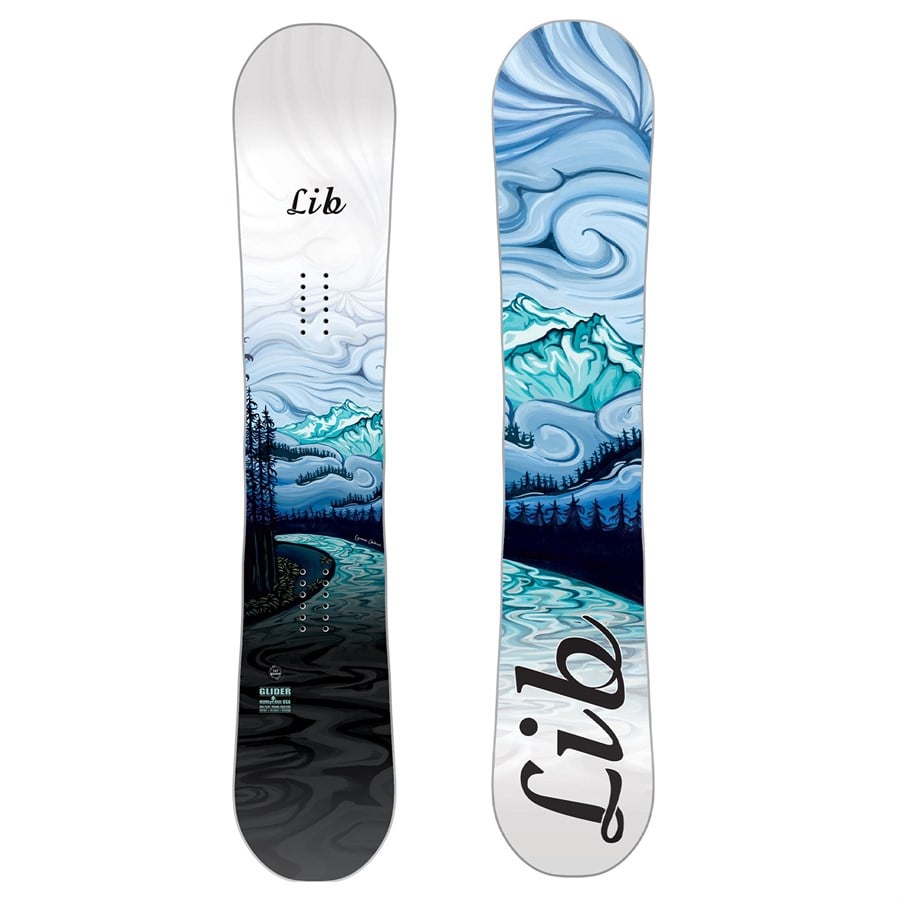 Lib Tech Glider BTX Snowboard + Ride CL-4 Snowboard Bindings - Women's