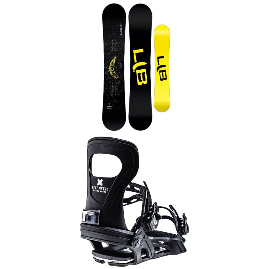 Lib Tech Skate Banana BTX Snowboard + Bent Metal Bolt Snowboard Bindings 2026