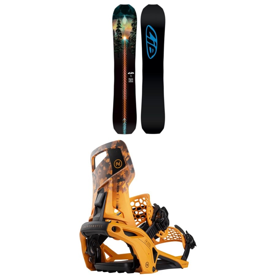 Lib Tech T. Rice Golden Orca Snowboard + Nidecker Supermatic Snowboard Bindings 2025