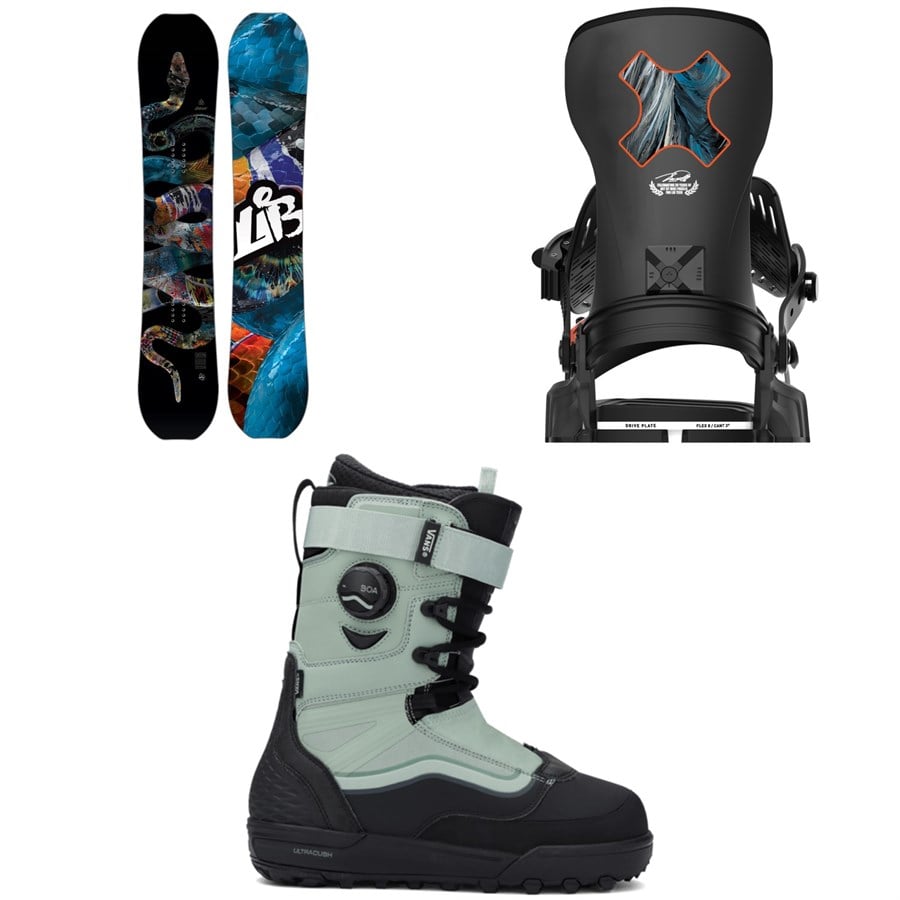 Lib Tech T. Rice Pro Snowboard + Bent Metal Transfer Snowboard Bindings + Vans Infuse Snowboard Boots 2026