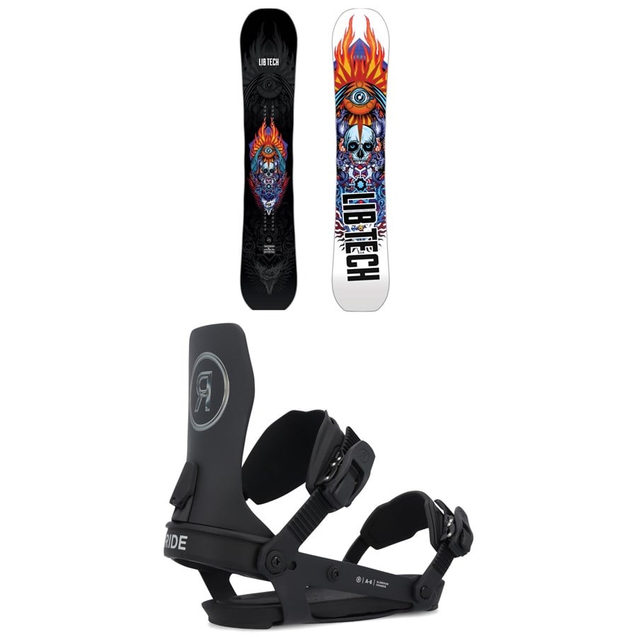 Lib Tech Terrain Wrecker C2X Snowboard + Ride A-6 Snowboard Bindings 2025