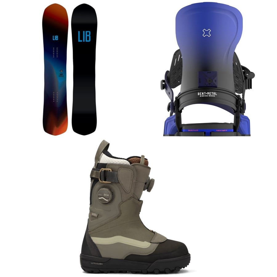 Lib Tech Theda C2X Snowboard + Bent Metal Forte Snowboard Bindings + Vans Viaje Range Edition Snowboard Boots - Women's 2026