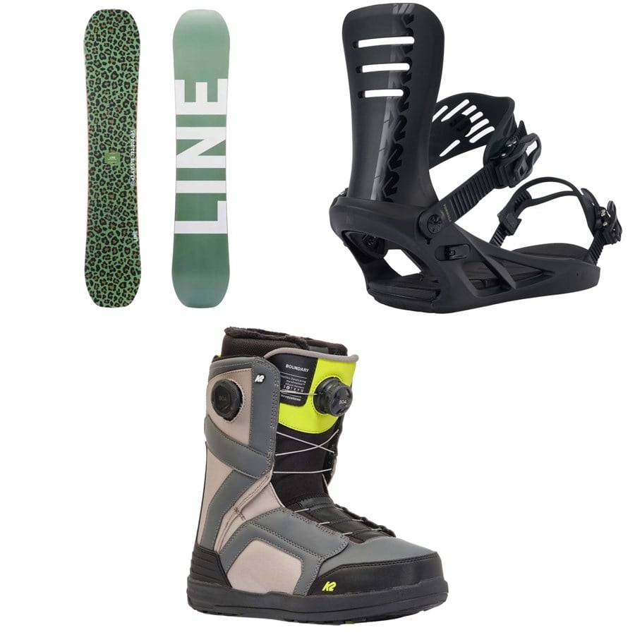 Line Lateral Snowboard + Formula Snowboard Bindings + Boundary Snowboard Boots 2025