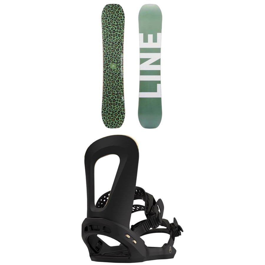 Line Skis Lateral Snowboard + Blow Snowboard Bindings