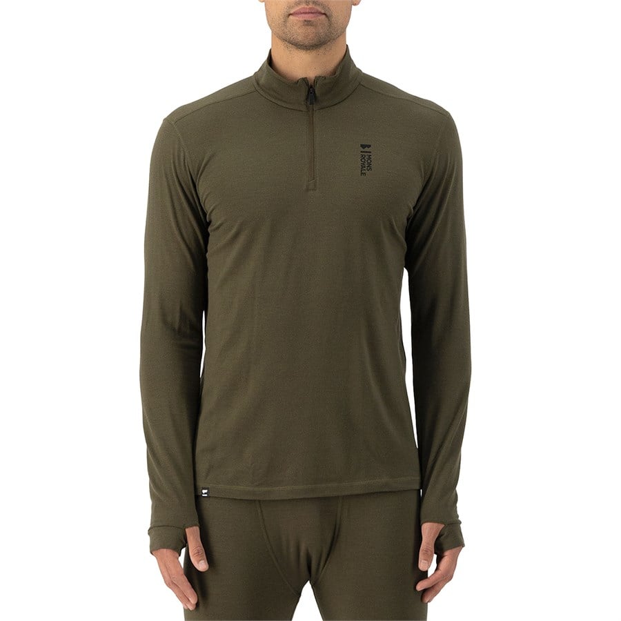 Mons Royale MONS ROYALE Cascade 1/4 Zip Top - Men's