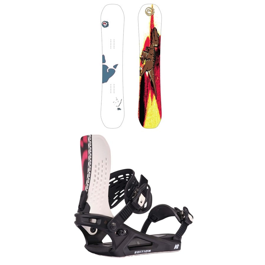 Morrow Todd Richards Dinosaur LTD Snowboard + K2 Edition Snowboard Bindings 2025