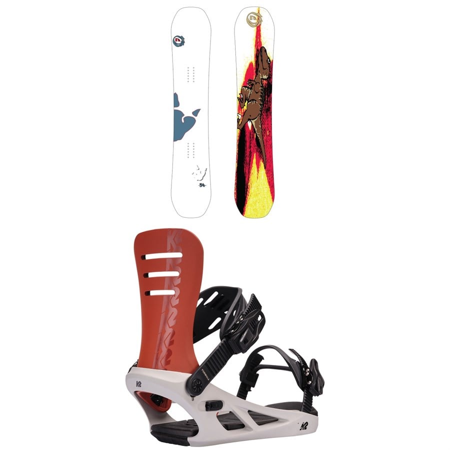 Morrow Todd Richards Dinosaur LTD Snowboard + K2 Formula Snowboard Bindings 2025