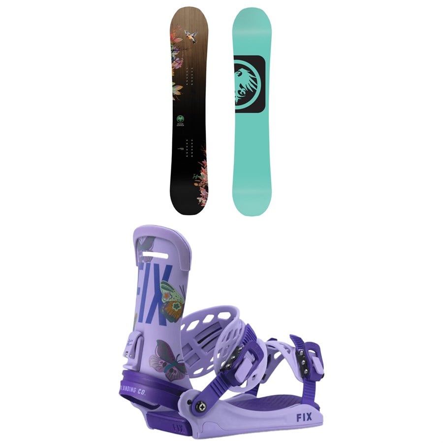 Never Summer Infinity Snowboard + Fix Iris Pro Snowboard Bindings - Women's 2025