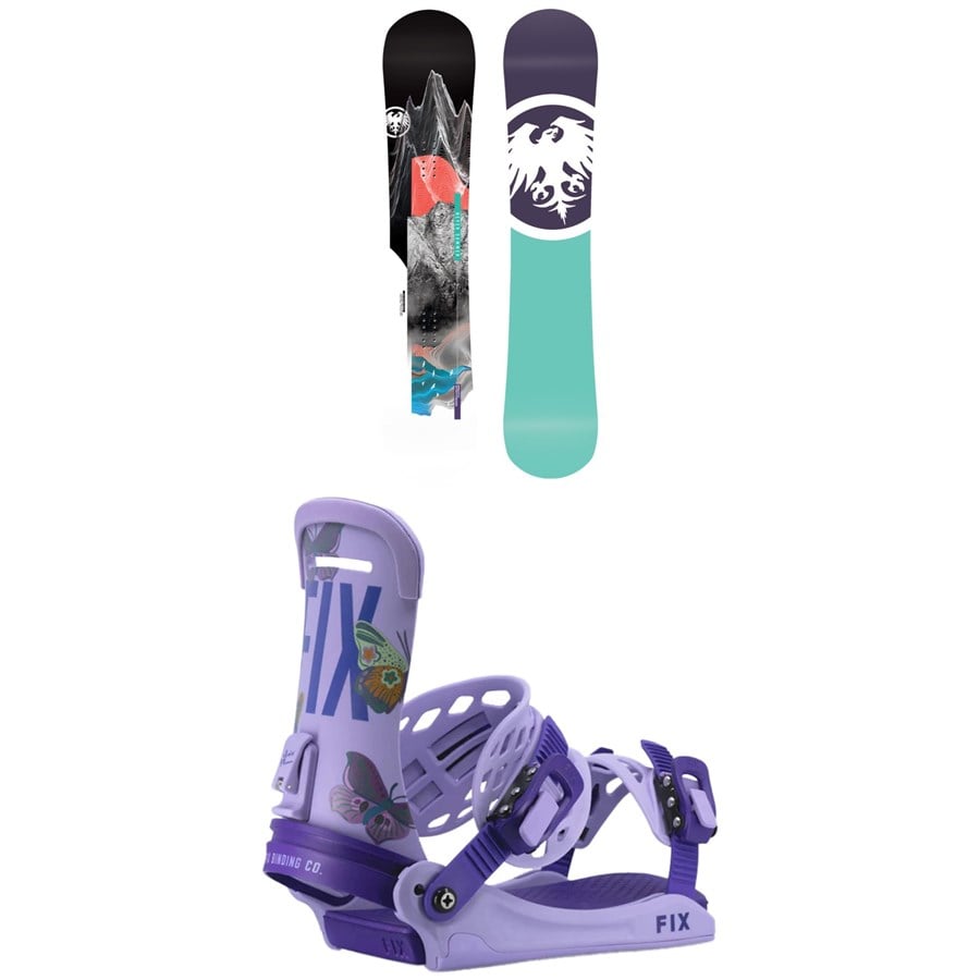 Never Summer Proto Synthesis Snowboard + Fix Iris Pro Snowboard Bindings - Women's 2025