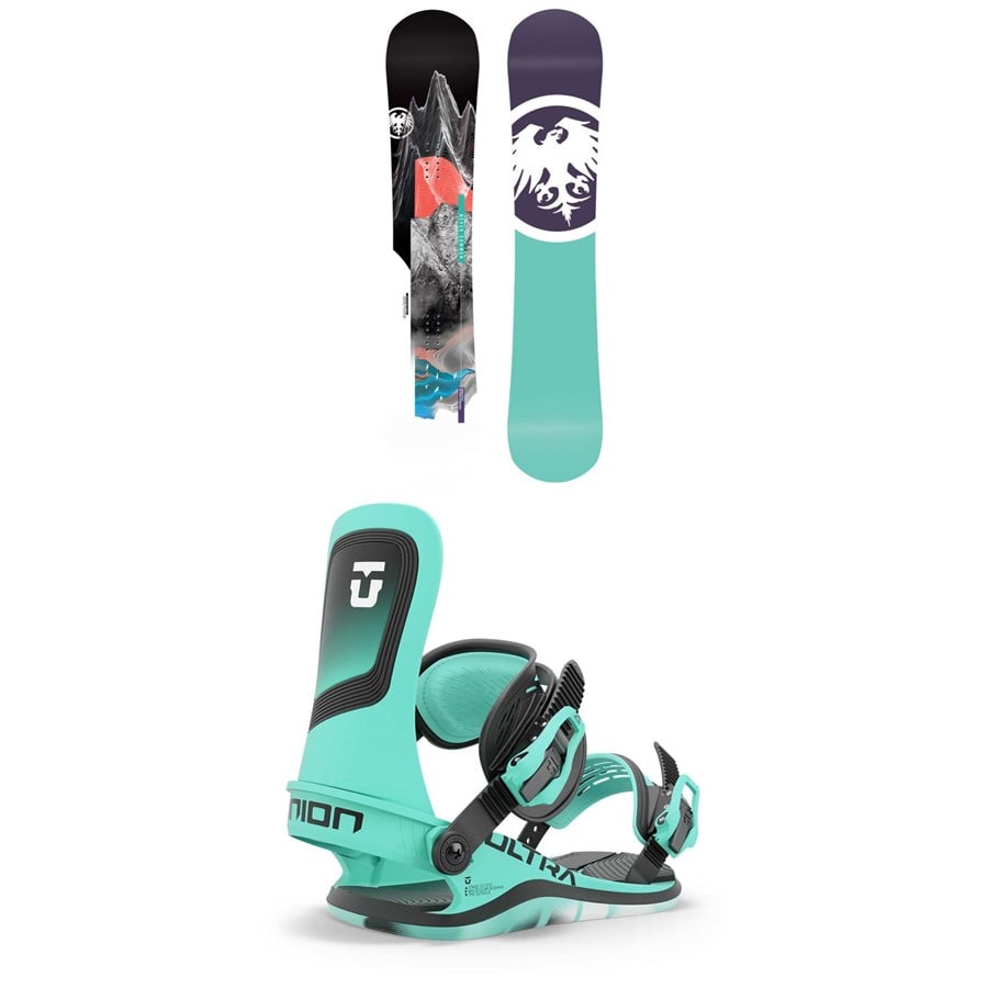 Never Summer Proto Synthesis Snowboard + Union Ultra Snowboard Bindings - Women's 2025