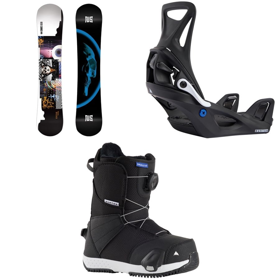 Never Summer Proto Wilder Snowboard + Burton Step On Snowboard Bindings + Smalls Step On Snowboard Boots - Kids' 2026