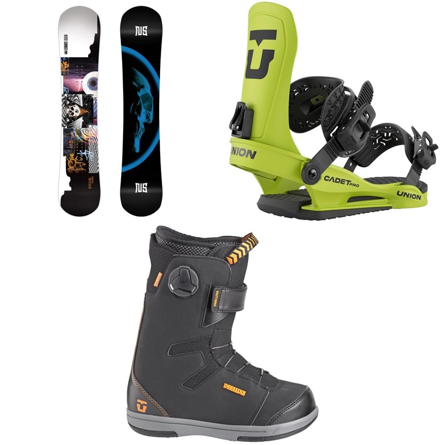 Never Summer Proto Wilder Snowboard + Union Cadet Pro Snowboard Bindings + Union Cadet Snowboard Boots - Kids' 2026
