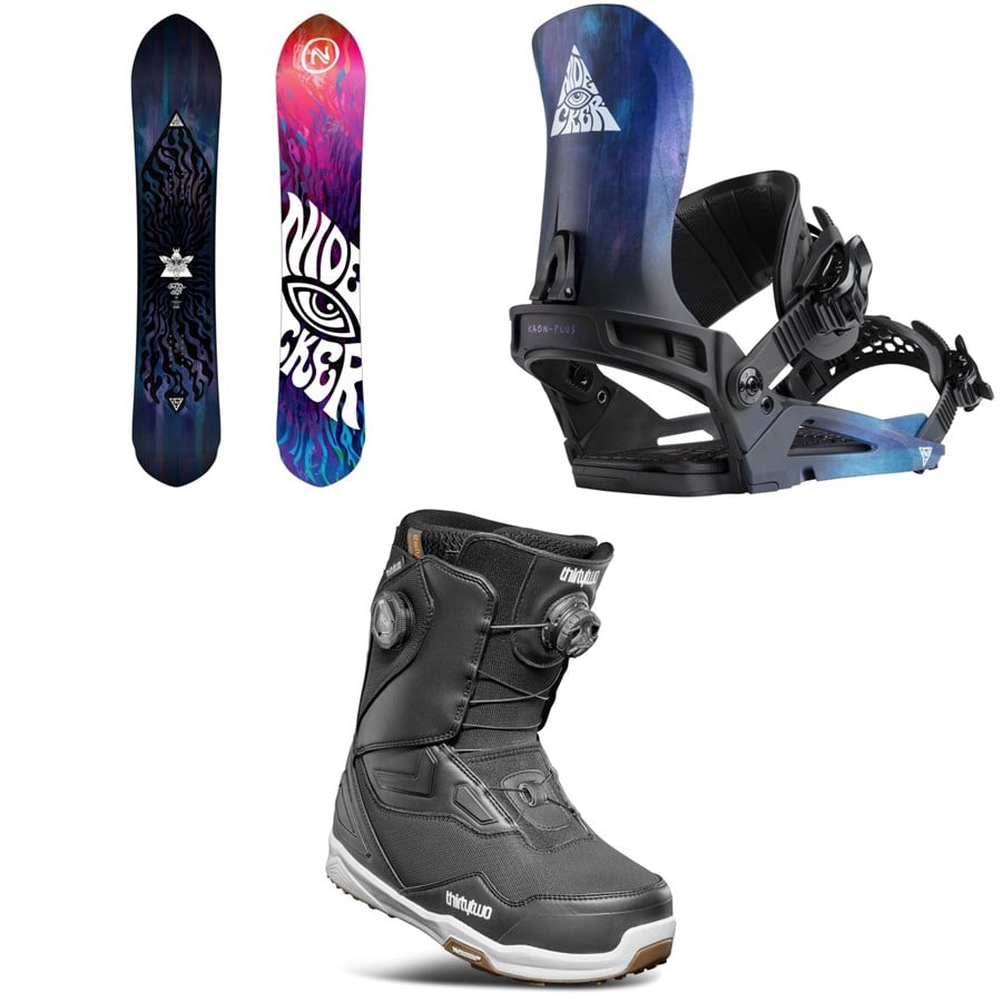 Nidecker Alpha APX Snowboard + Kaon-Plus Snowboard Bindings + Thirtytwo TM-2 Double Boa Snowboard Boots 2026