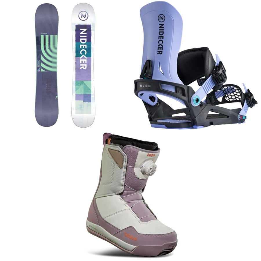 Nidecker Astral Snowboard + Muon Snowboard Bindings + Thirtytwo Shifty Boa Snowboard Boots - Women's 2026