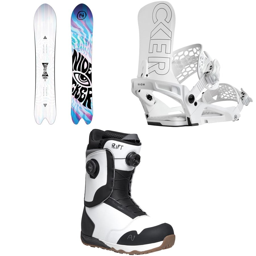 Nidecker Beta Snowboard + Kaon Snowboard Bindings + Rift Snowboard Boots 2026