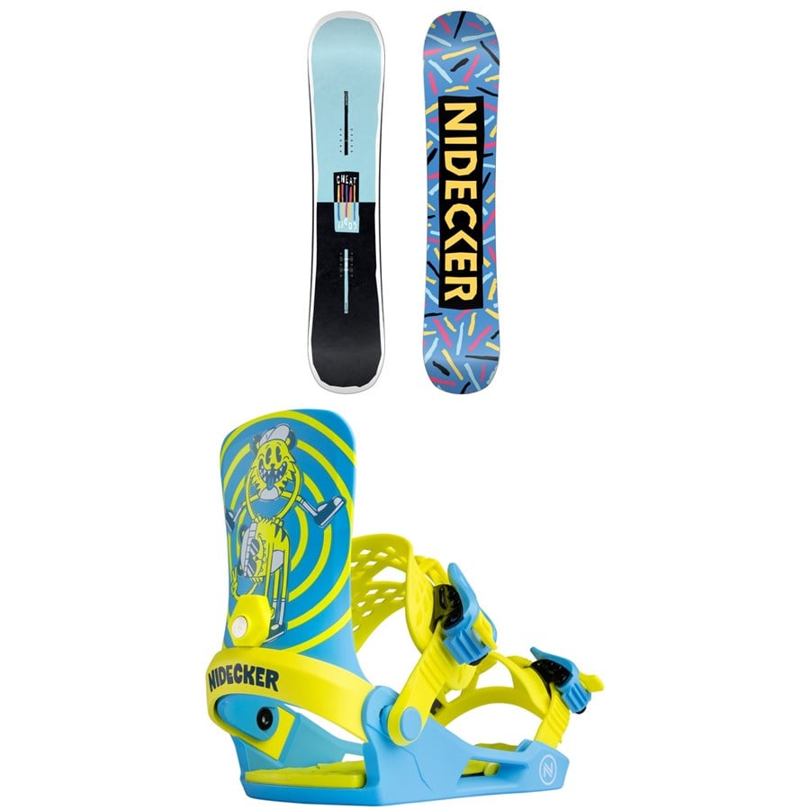 Nidecker Cheat Code Snowboard + Ollie Snowboard Bindings - Kids' 2026