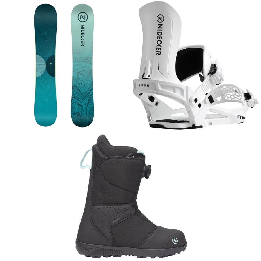 Nidecker Elle Snowboard + Muon Snowboard Bindings + Sierra Snowboard Boots - Women's 2026